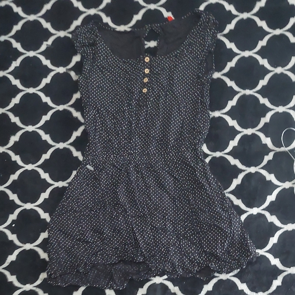 nwot shein Black Polka Dot Women's Top Or Dress‎ Size Small